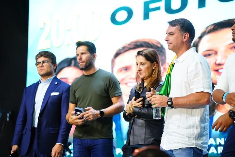 Encontro de Flávio Bolsonaro com influenciadores em São Paulo (SP)